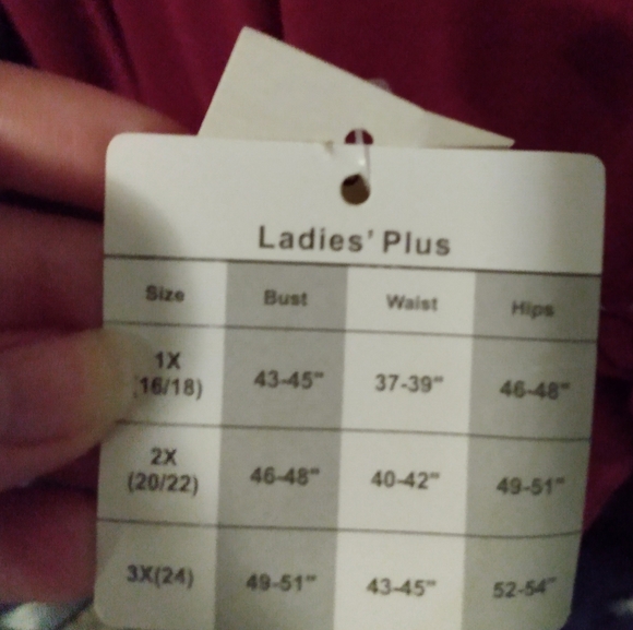 Burgundy Bobbie Brooks "LOVE" long sleeve women's plus size 1X hoodie - Picture 5 of 6